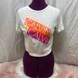 Calvin Klein xxs crop top tshirt